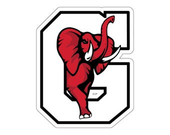 Gainesville Red Elephants 4"x4" Team Logo Decal