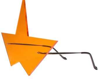 Steven Universe inspired pointy orange cosplay sunglasses | Garnet | costume | Comic con