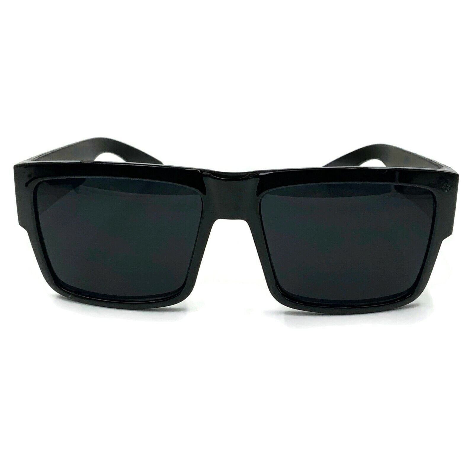 Large Square Super Dark Cholo Sunglasses|OG Locs Style|GANGSTER Style