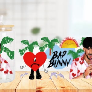 Bad Bunny - UVDTF Transfer Cup Wrap