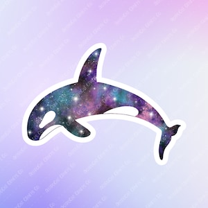 Space Animals Orca Killer Whale - STICKER