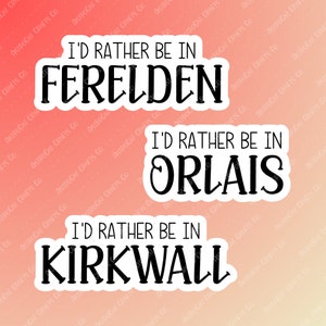 DA - I'd rather be in... - STICKER
