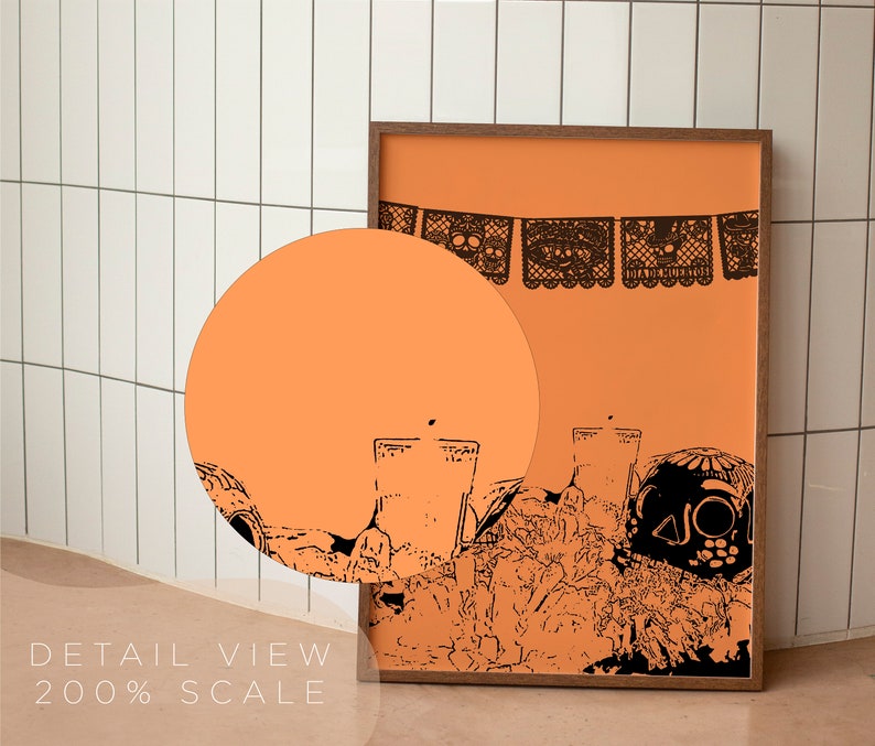 Calaveritas Print Dia De Muertos Wall Art Day of the Dead Wall Art ...