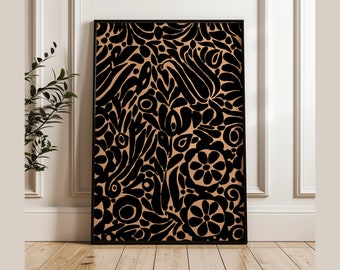 Talavera Tile Printable Neutral Wall Decor Modern Mexico Print Rustic Hacienda Print Rancho Wall Decor Rustic Print Abstract Wall Art, MX-43