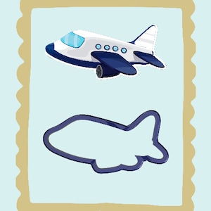 Airplane Cookie Cutter and Fondant Cutter
