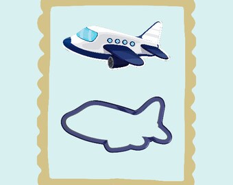 飛行機クッキーカッターとフォンダンカッター