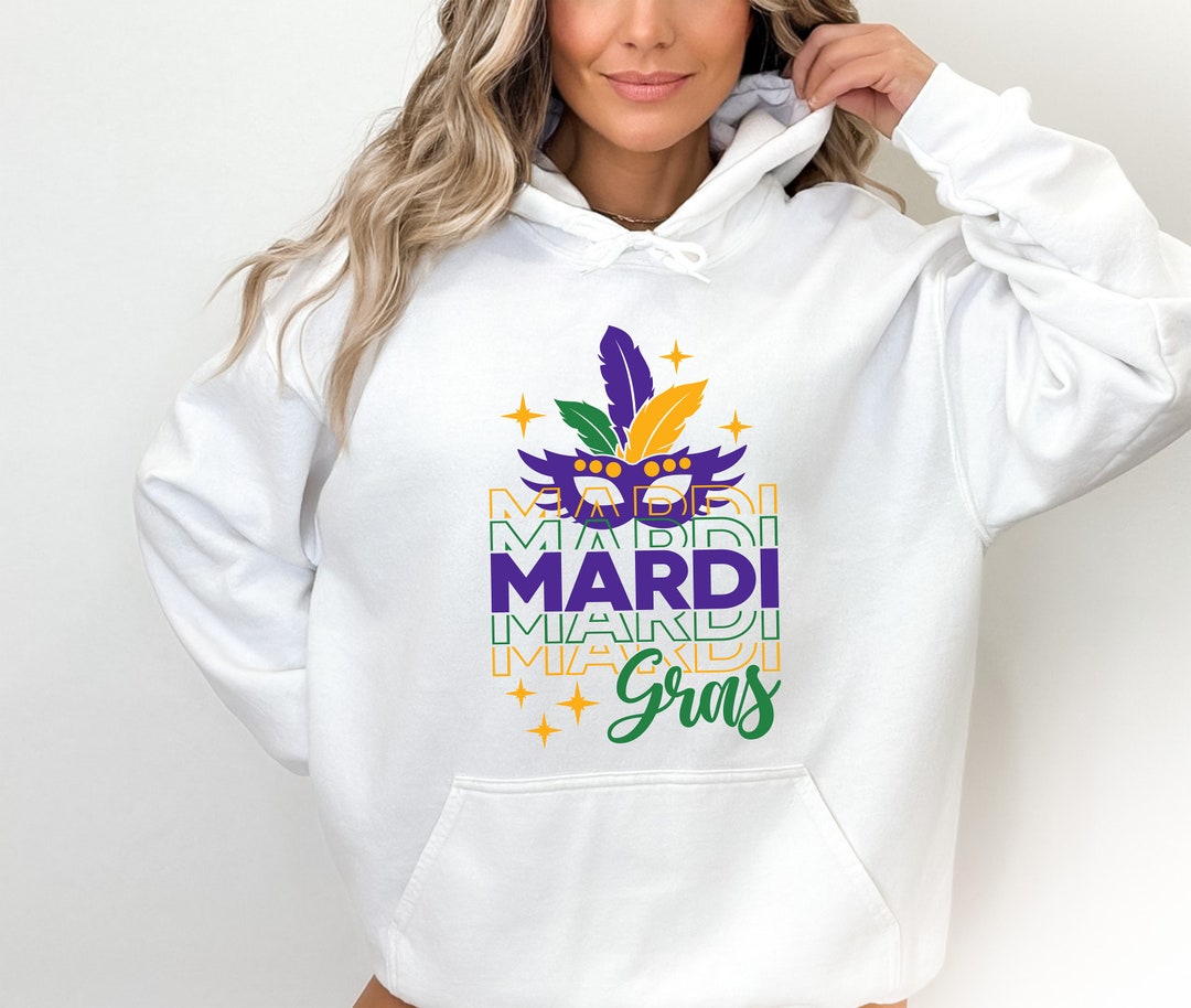 mardi gras hoodie skirt set