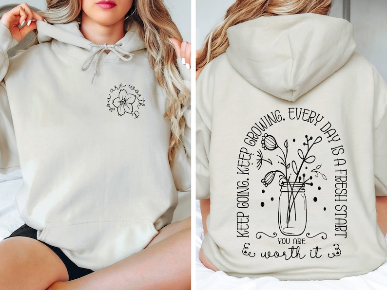 Keep Going Keep Growing Everyday is a Fresh Start You Are Worth It