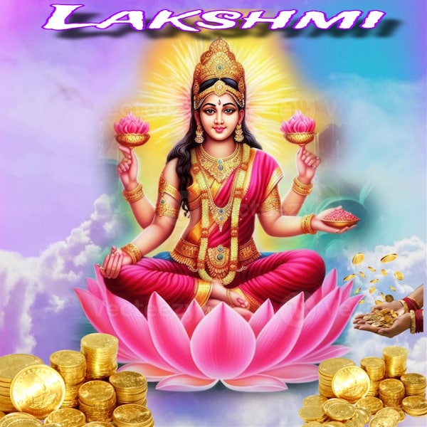 Lakshmi-Ritualkerzen-Set/Lakshmi-Hindu-Gottheit-Opferkerze/Lakshmi-Fülle-Öl – Reichtum, Glück, Wohlstand, Schönheit und Macht