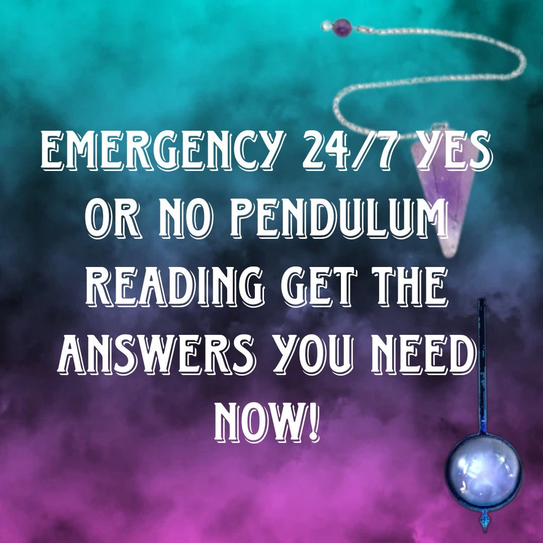 24/7 Pendulum Yes or No Answers Etsy