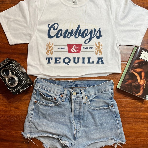 Cowboys & Tequila Crop Top