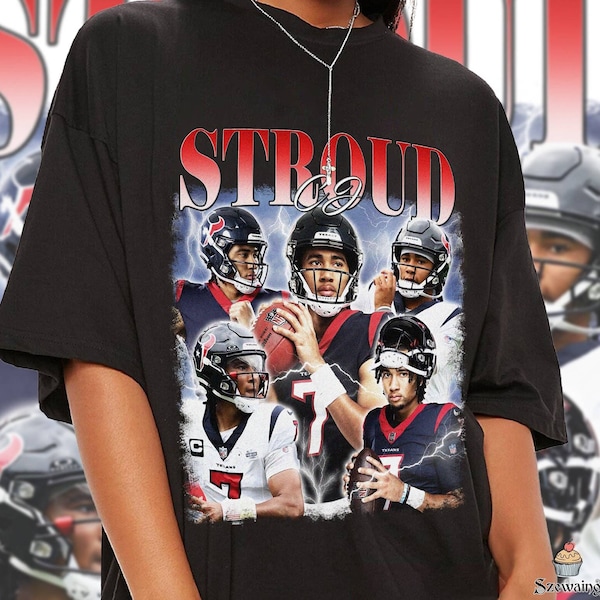 Vintage 90s Graphic Style CJ Stroud T-Shirt, CJ Stroud Vintage Shirt, American Football Gift For Women and Man Unisex T-Shirt