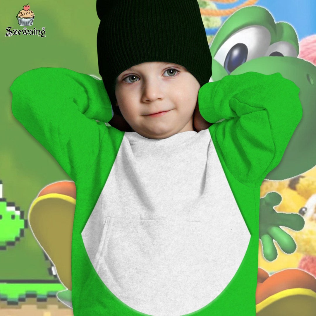 Mario Yoshi Cosplay Hoodie Adult Super Mario Yoshi Shirt Etsy