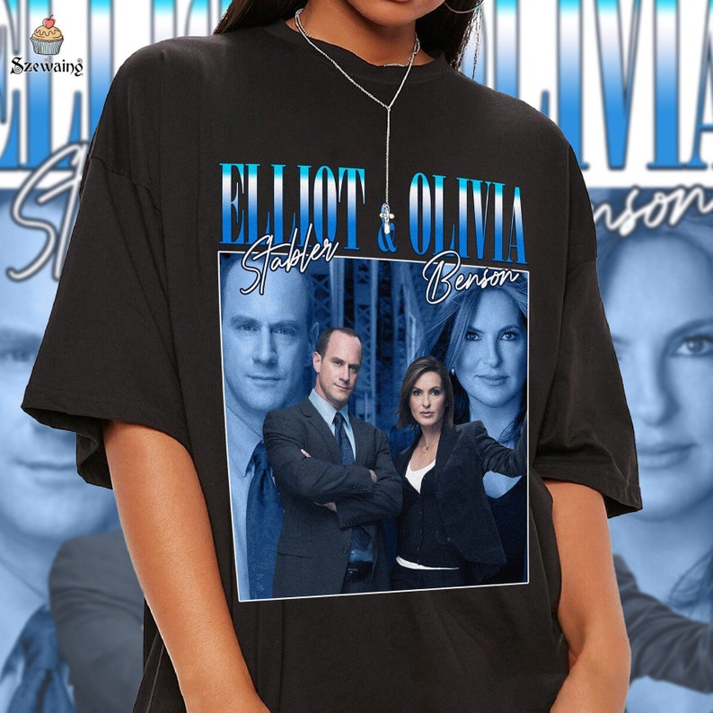 Elliot Stabler and Olivia Benson Tee Law and Order Shirt Elliot Stabler ...