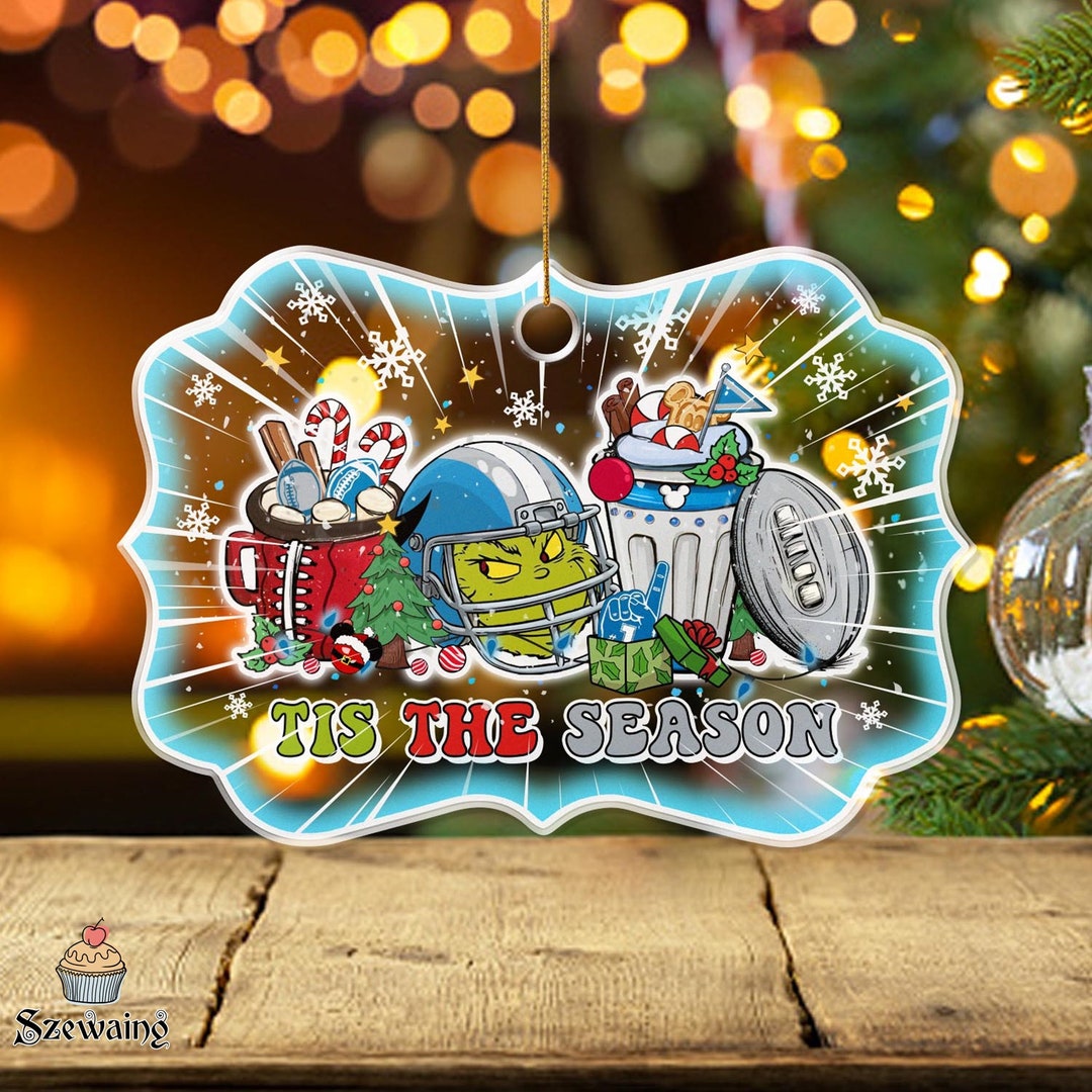 Grinch Detroit Acrylic Ornament Tis the Season Christmas Etsy