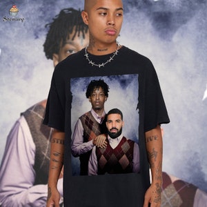 Drake 21 Savage Shirt, Bootleg Rapper, Vintage 90s Shirt, Big As The What Tour 90s Shirt, Bootleg Drake Graphic Tee, Drake Rap Shirt