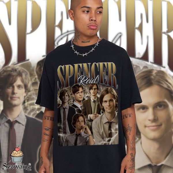 Spencer Reid Criminal Minds Bootleg Tee, Retro Spencer Reid Shirt, Dr Spencer Reid Graphic Tee, Criminal Minds, Vintage Homage Tee