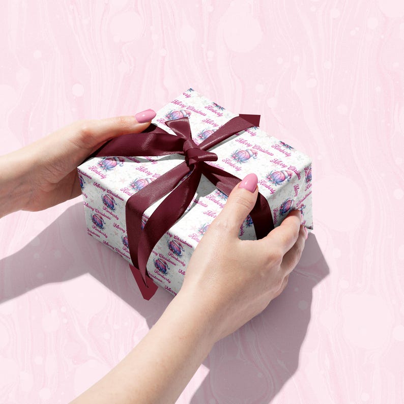 Personalized Volleyball Fan Christmas Wrapping Paper for Volleyball