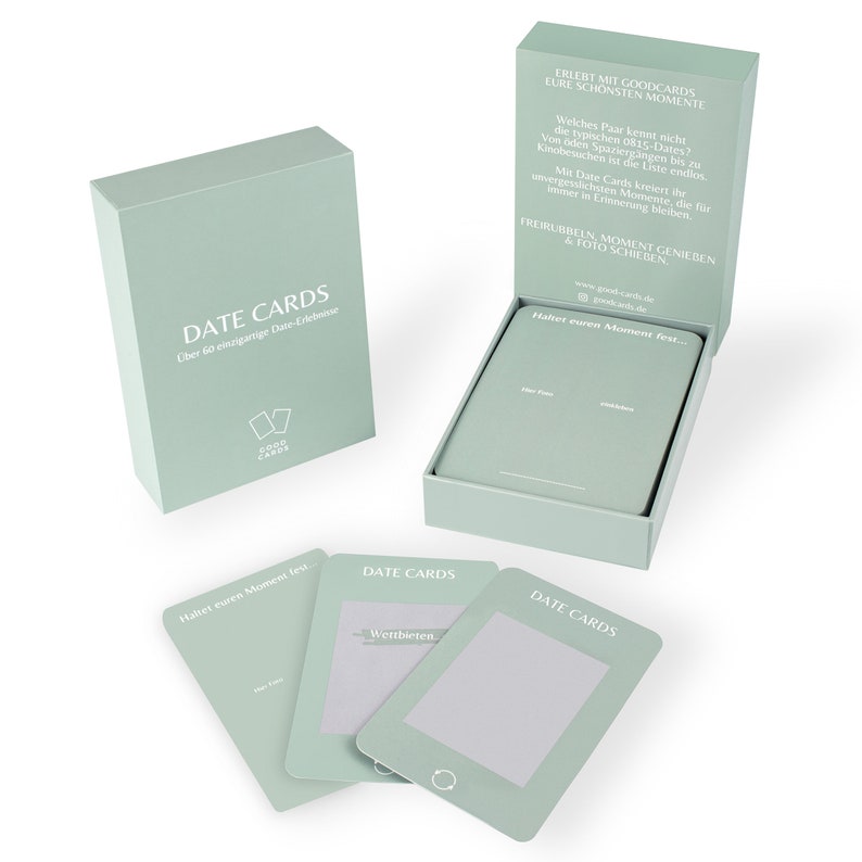 DATE CARDS The card game for couples, gift idea couples, Christmas gift, Valentine's Day, gift idea for him & her image 2