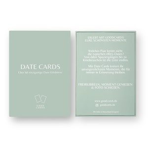 DATE CARDS Das Kartenspiel für Paare, Geschenkidee Paare, Weihnachtsgeschenk, Valentinstag, Geschenkidee für sie & ihn Bild 5