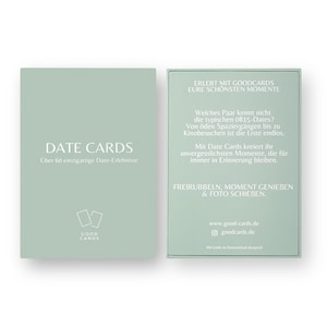DATE CARDS - Das Kartenspiel für Paare, Geschenkidee Paare, Weihnachtsgeschenk, Valentinstag, Geschenkidee für sie & ihn bild 5