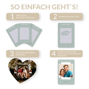 DATE CARDS - Das Kartenspiel für Paare, Geschenkidee Paare, Weihnachtsgeschenk, Valentinstag, Geschenkidee für sie & ihn bild 4