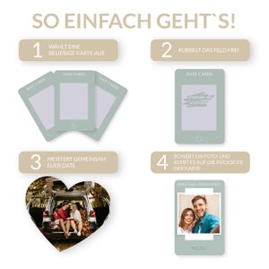 DATE CARDS Das Kartenspiel für Paare, Geschenkidee Paare, Weihnachtsgeschenk, Valentinstag, Geschenkidee für sie & ihn Bild 4