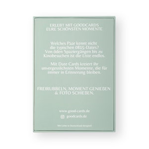 DATE CARDS - Das Kartenspiel für Paare, Geschenkidee Paare, Weihnachtsgeschenk, Valentinstag, Geschenkidee für sie & ihn bild 7