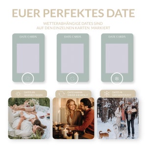 DATE CARDS The card game for couples, gift idea couples, Christmas gift, Valentine's Day, gift idea for him & her image 3