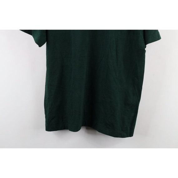 90s Streetwear Mens Large Blank Short Sleeve Pock… - image 10