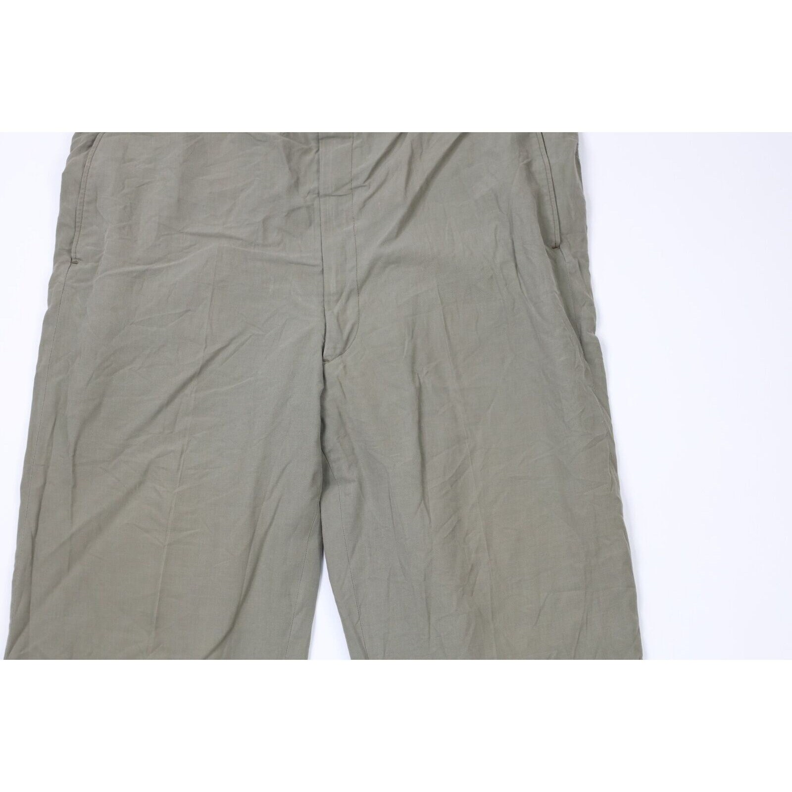 40s Streetwear Mens 36x30 Gabardine Rayon Cuffed Pants