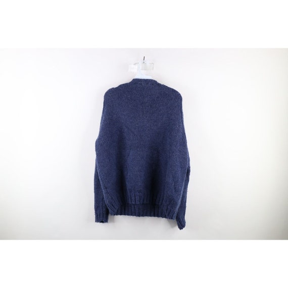 60s 70s Streetwear Womens XL Blank Soft Cable Kni… - image 5