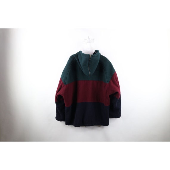 90s Streetwear Womens 3XL Reversible Wool Color B… - image 9