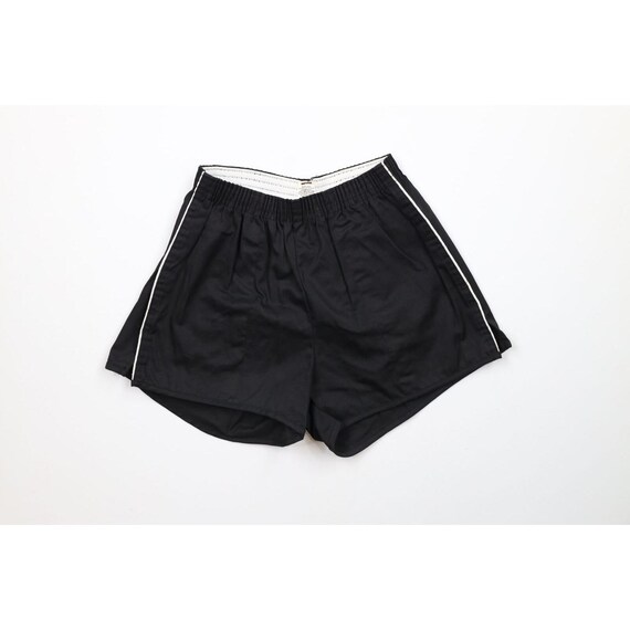 Streetwear des annees 70 pour homme M short de course raye blanc delave noir USA short court raye vintage short passepoil raye des annees 1970 vintage Etsy France