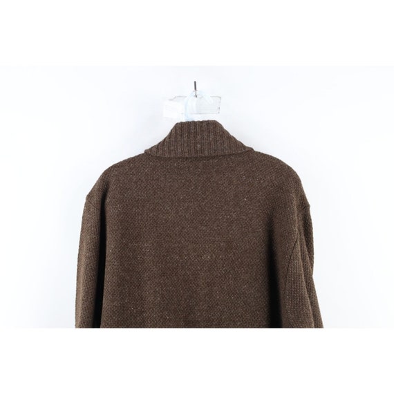 50s 60s Streetwear Mens Large Wool Suede Leather … - image 8