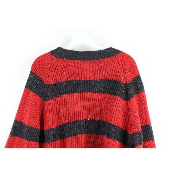 90s Streetwear Mens Medium Wool Blend Ribbed Knit… - image 8