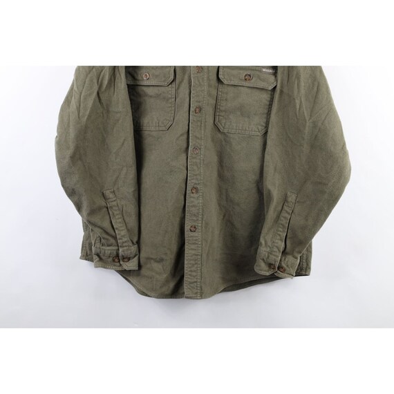 90s Woolrich Mens XL Faded Heavyweight Chamois Cl… - image 3