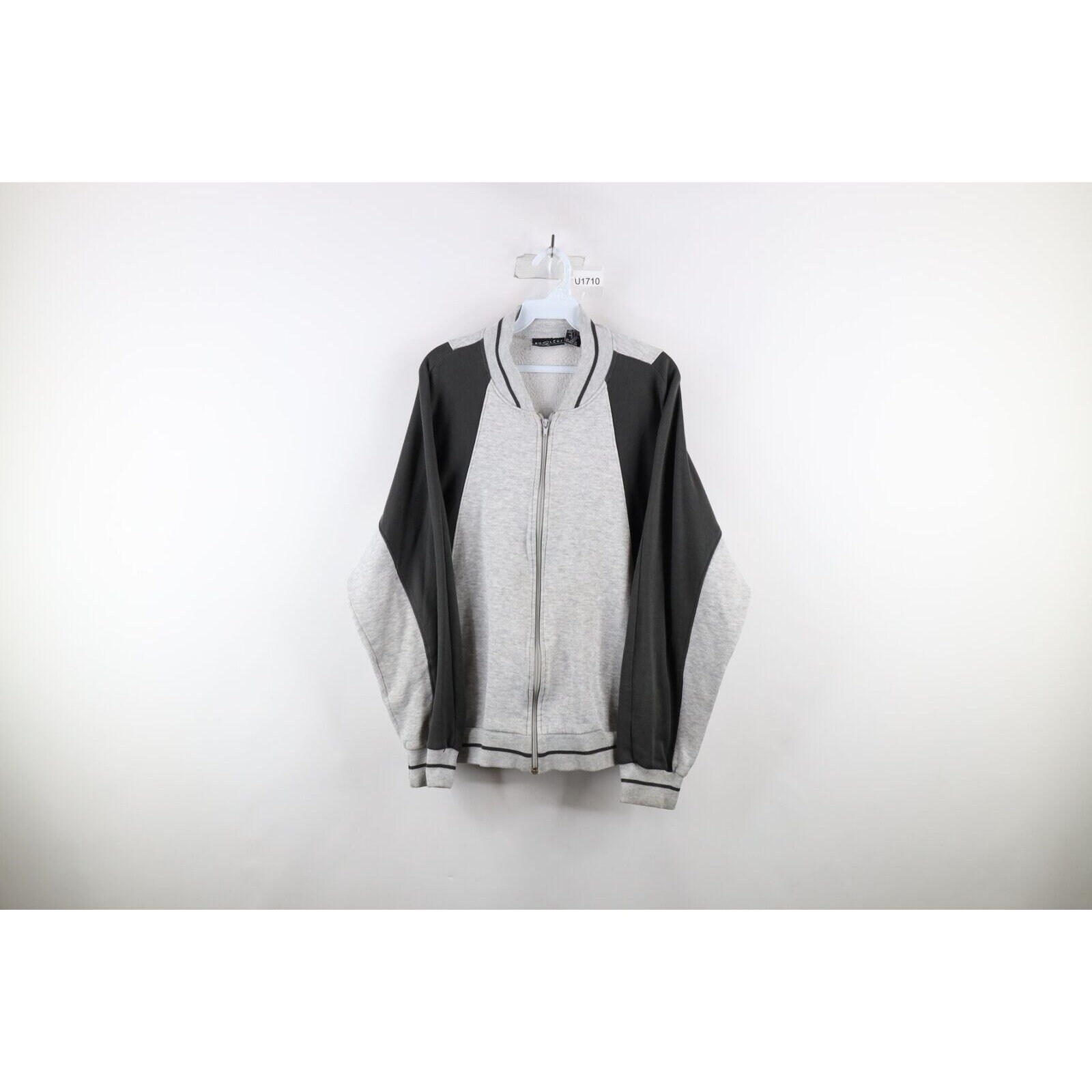 90s Streetwear Mens XL Distressed Color Block Full Zip 90s Streetwear Mens XL Distressed Color Block Full Zip