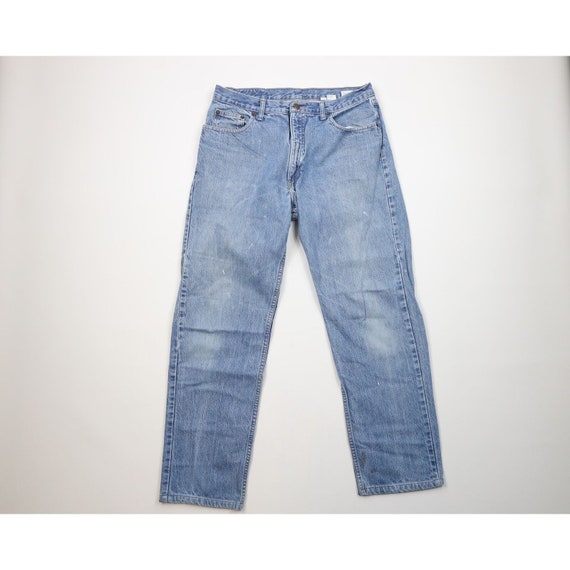 90s Streetwear Mens 34x30 Distressed Straight Leg… - image 1