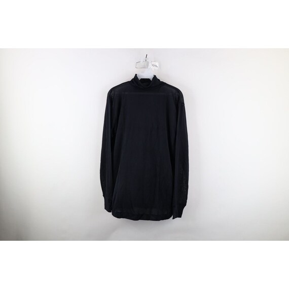 90s LL Bean Womens Large Sheer Lightweight Silk Turtleneck T shirt Black. Vintage Silk Turtleneck T shirt 1990s Blank Silk T shirt LL Bean Etsy Sweden
