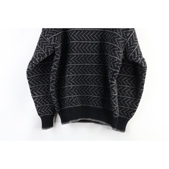 90s Gap Mens Medium Striped Heavyweight Wool Knit… - image 7
