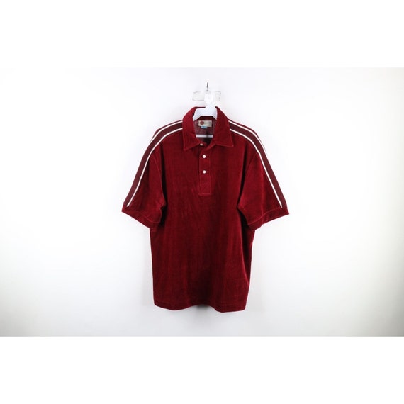 Striped velour polo - Gem