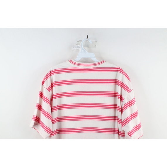 90s Streetwear Womens XL Flower Striped Color Blo… - image 7