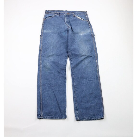 90s Streetwear Mens 36x32 Distressed Dungaree Str… - image 1