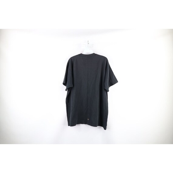 90s Streetwear Mens XL Distressed Blank Pocket T-… - image 10