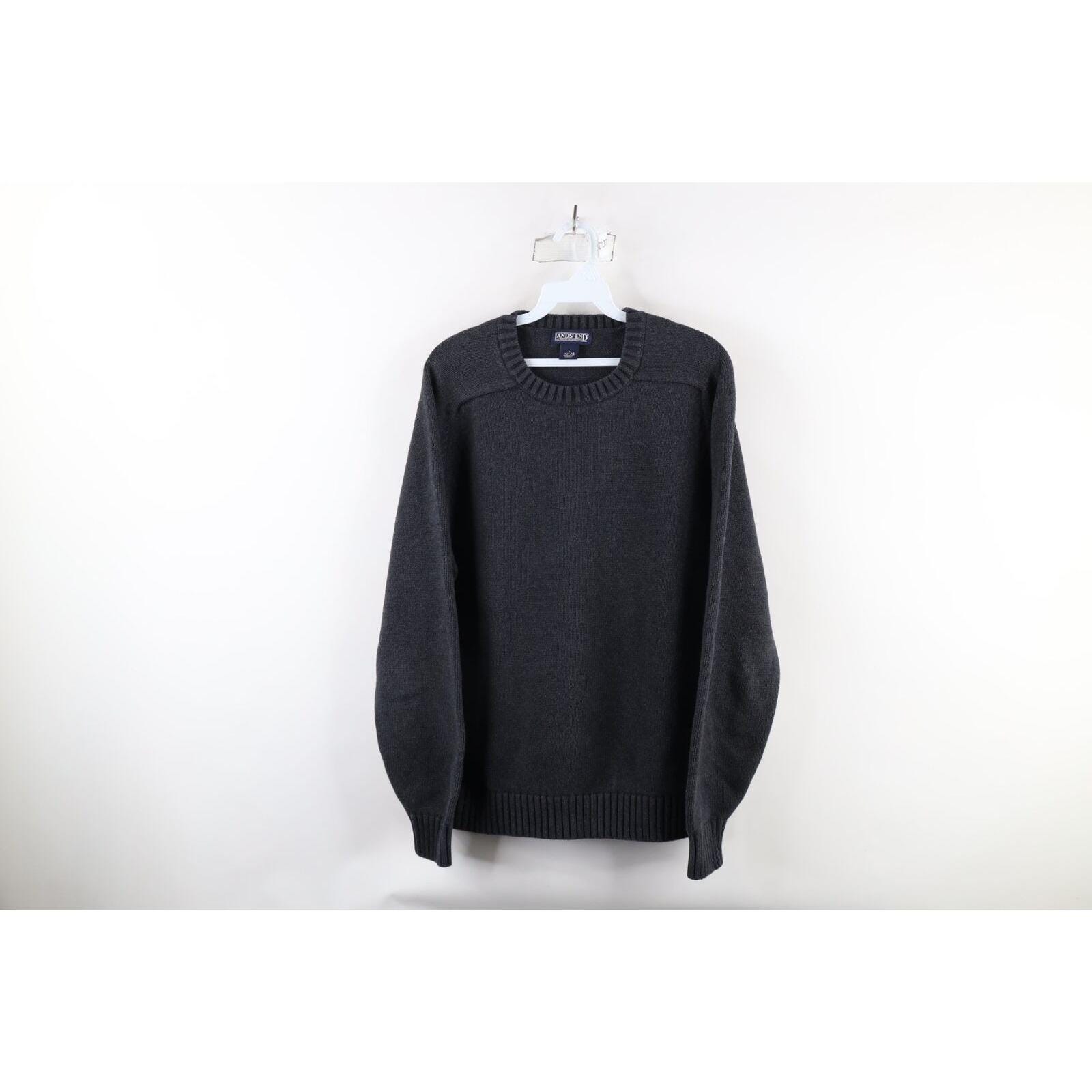 90s lands' end melange cotton sweater 90s lands' end melange cotton sweater