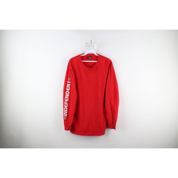 90s INDEPENDENT 旧アイアンクロスロゴ Tシャツ フェード