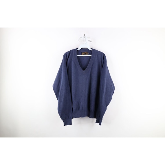 90s Eddie Bauer Mens Medium Faded Blank Cotton Knit V neck Sweater Blue Vintage Eddie Bauer Knit Sweater 1990s V neck Sweater 90s Sweater Etsy UK