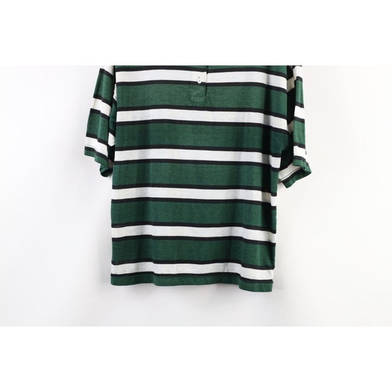 90s Streetwear Womens Medium Distressed Striped C… - image 3