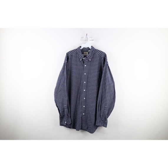 90s LL Bean Mens XLT Faded Collared Button Down S… - image 1